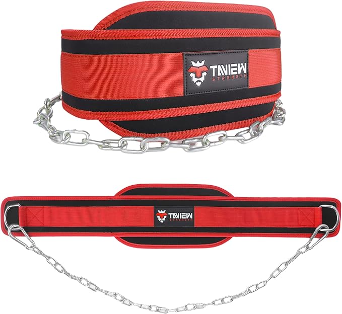 Heavy Duty Dip Belt With Chain - Weighted Pull Up Belt for Workout
