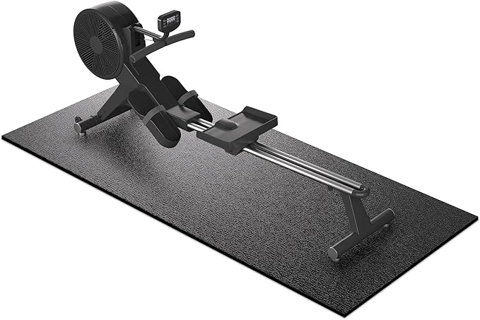 Treadmill Mat, 7'x3'/6'x3'/6'x2.5'/5.6'x2'/4'x2', 6mm Thick Exercise Equipment Gym Mat for Hardwood FloorCarpet, Compatible with Peloton Bike, Indoor Spin Bike, Elliptical