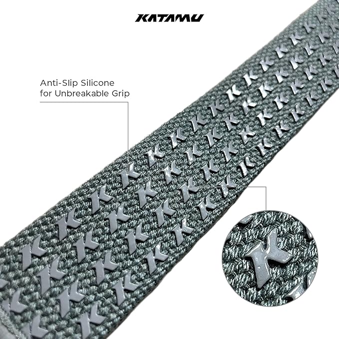 Katamu Weightlifting Straps | Lift More | Premium Weightlifting Straps | Men and Womens Squat Lifting, Powerlifting and Weight Training Support Straps