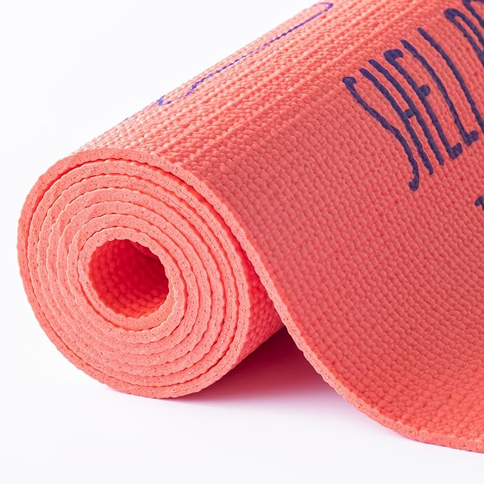 Myga Silk Print Kids Yoga Mat,Non-Slip Yoga Mat for Childrens Exercise, Fitness, Yoga and Mindfulness Lightweight, Easy Clean Play Mat for Girls and Boys