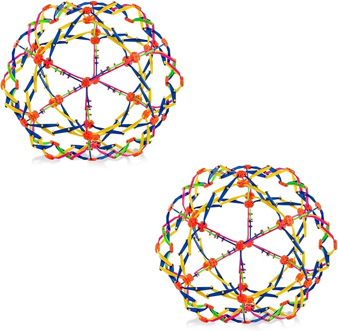 4E's Novelty Expandable Breathing Ball Sphere - Breathing Visual, Fidget Toys Expands from 6 to 12" Expanding Sphere for Kids & Adult