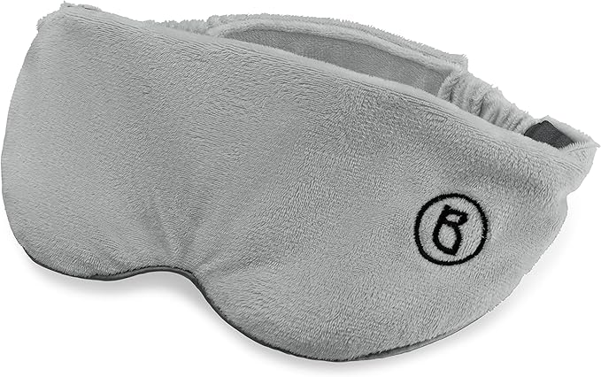 BARMY Weighted Sleep Mask for Women and Men (0.8lb/13oz) Weighted Eye Mask for Sleeping, Eye Cover Blocks Light Helps Relaxation and Night Sleep, Comfortable Blackout Sleeping Mask, Gray