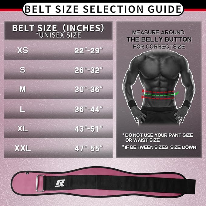 RitFit Weight Lifting Belt - Great for Squats, Lunges, Deadlift, Thrusters - Men and Women - 6 Inch Black/Camouflage