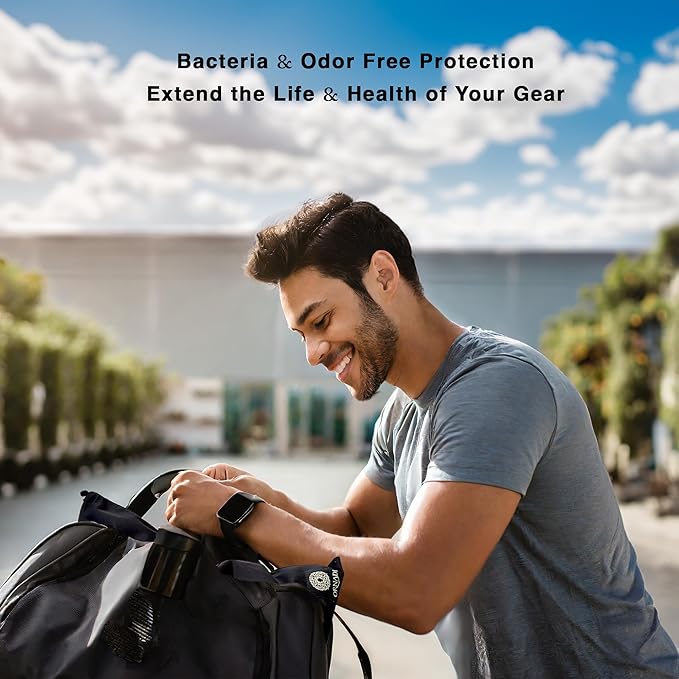 Waterproof Sweaty Clothes Bag Antimicrobial Wet Dry Pouch Inhibits Bacteria & Smelly Odor from Dirty Sport Laundry & Swimsuits for Fresh Gym Bag & Travel Luggage 14.5 X 17 inch Eco Made In USA