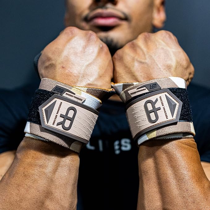 Heavy Duty Premium Wrist Wraps, More Elasticity, Reinforced Stitching, Extra Wide Strap, Strong Thumb Loop, Larry Wheels Weightlifting Wraps