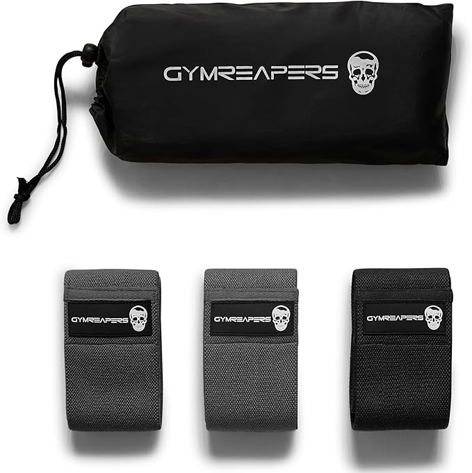 Hip Bands for Booty Workouts | Non Slip Fabric Band Set with 3 Levels - Resistance Bands for Legs & Hip - for Men & Women