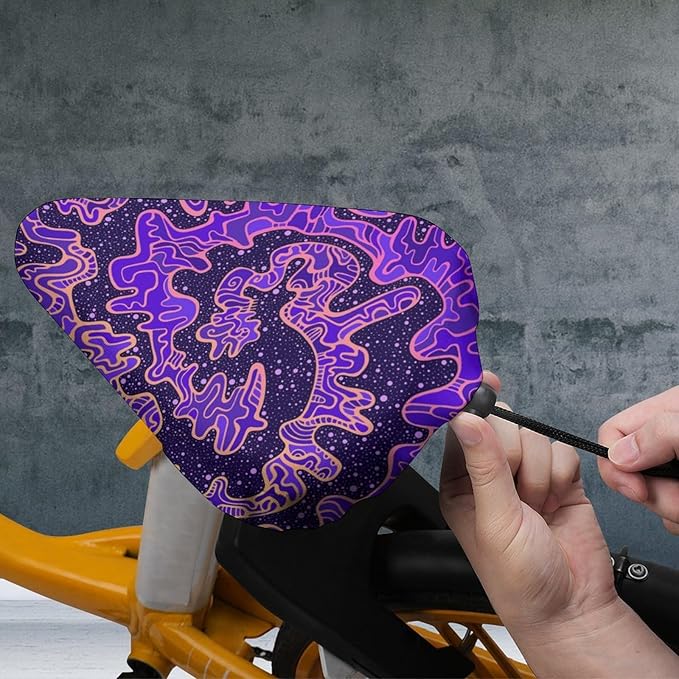 Waterproof Bike Seat Cover with Drawstring Waterproof Bike Seat Rain Cover Seat Protective Water Resistant Bicycle Saddle Rain Dust Cover