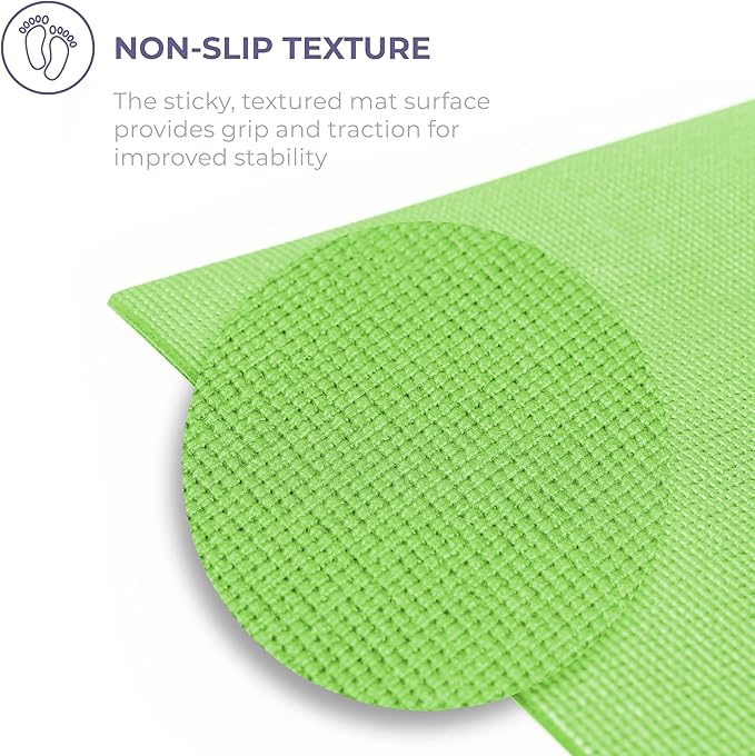 Sunshine Yoga Voyage Yoga Mat, 6 Pack, 72" x 24" Professional Studio and Gym Bulk Yoga Mats, 5mm Thick, Durable, Anti-Tear, Non Slip Fitness and Exercise Mats