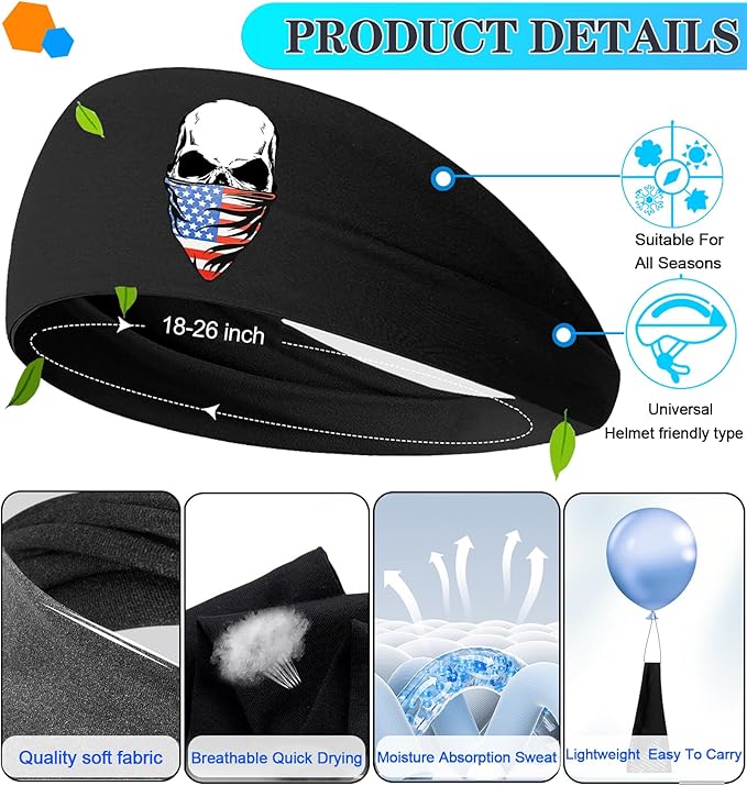 Sports Headbands for Men weat Bands Headbands Mens Head Bands for Women Workout Sweatbands