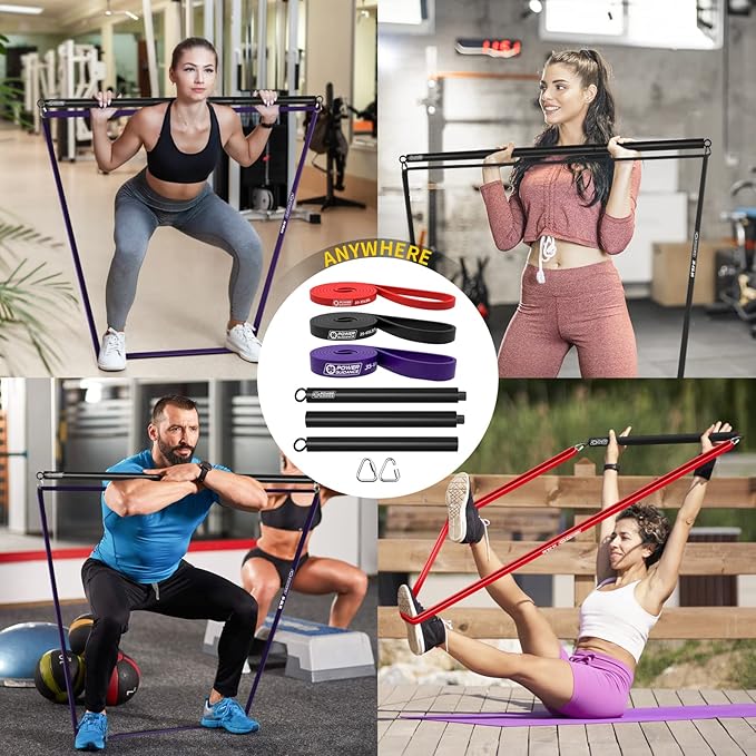 POWER GUIDANCE Pull Up Assist Bands - Stretch Resistance Band - Mobility Band - Powerlifting Bands - by Perfect for Body Stretching, Powerlifting, Resistance Training