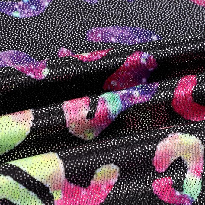 EQSJIU Leotards for Girls Gymnastics Sleeveless Sparkly Toddler Tumbling Outfits Dance Clothes Biketards for Kids 1-10 Years