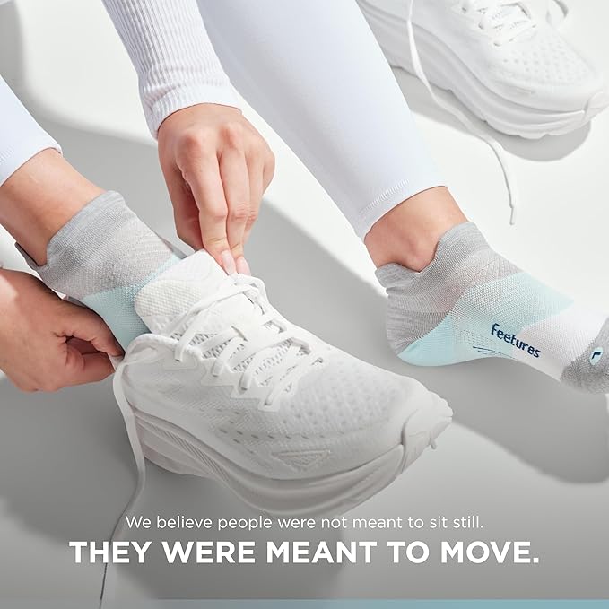 Feetures Elite Ultra Light Cushion Ankle Socks - Sport Sock with Targeted Compression