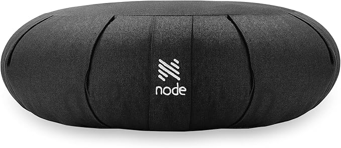 Zafu Meditation Cushion, 15" Round Buckwheat Yoga Pillow with Organic Cotton Cover