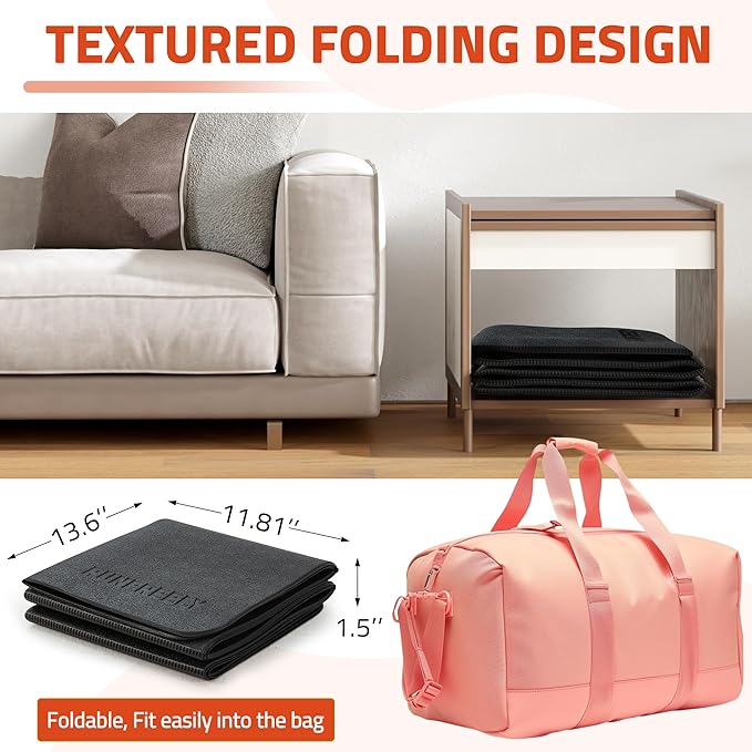 Foldable Walking Pad Mat, 68"x24" Treadmill Mat for Carpet Floors, Waterproof Non-Slip Home Gym Mat, Anti Vibration Exercise Equipment Mat