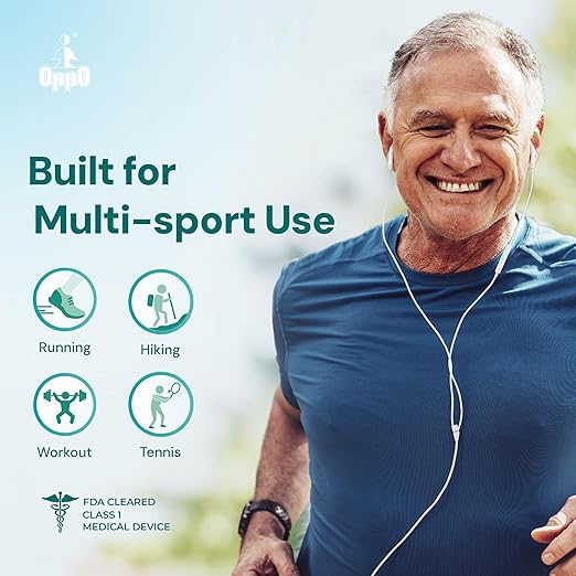 OPPO RK102 Adjustable Knee Brace with Stays – Breathable Neoprene Support for Knee Injury Recovery & Arthritis Pain Relief – For Running, Hiking, Workout, Tennis – One Size for Men & Women (1 Pack)