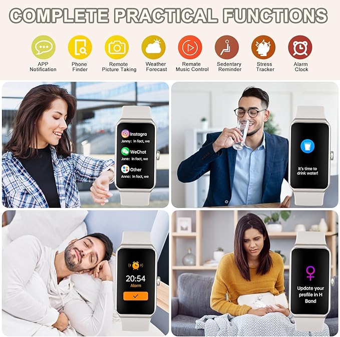 Fitness Tracker, Fitness Watch with 24/7 Heart Rate, Blood Oxygen Blood Pressure, Step Counter Sleep Tracking, 100+ Sports Modes Smart Watches, Activity Pedometer for Women Men