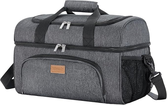 Lifewit Insulated Cooler Bag, 32/48 Can Large Leakproof Beach Cooler, Lightweight Portable Double Layer Soft-Sided Travel Ice Chest for Camping, Kayaking, Road Trips, Grocery Shopping