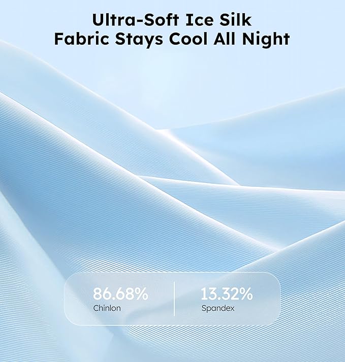 Ice Silk Sleep Mask with Headphones, Sleep Headphones for Side Sleeper with 3D Cups, Bluetooth 5.4 Sleeping Eye Mask, Total Blackout Sleeping Headphones for Women Men(Navy)