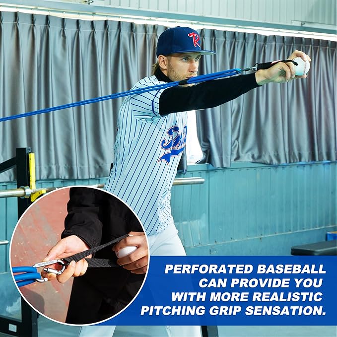 Resistance Bands for Pitchers, Baseball & Softball Training Equipment for Improving Arm Strength & Pitching Training, Baseball Pitching Bands for All Skill Levels