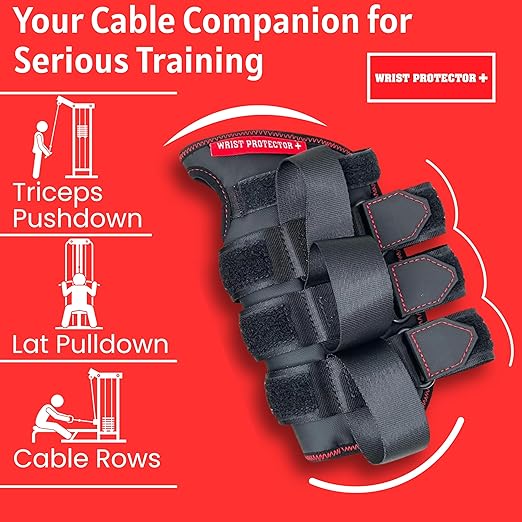 Left Hand Wrist Support Wrap – Adjustable Wrist Brace with Weightlifting Straps, Breathable Non-Slip Grip for Gym, CrossFit, Deadlifts, Powerlifting & Fitness Workouts