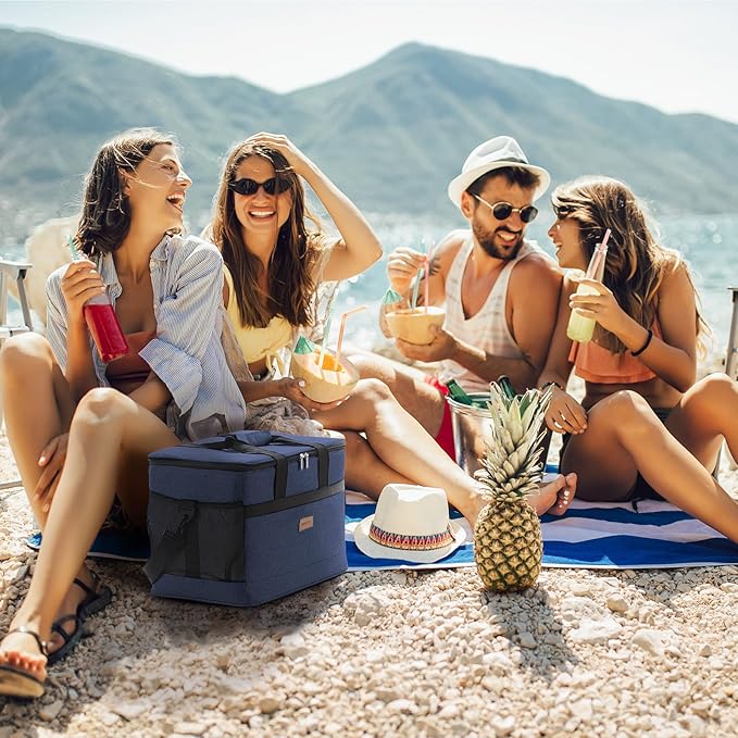 Lifewit Cooler Bag 30/50/60 Cans Collapsible and Insulated Large Lunch Bag Leakproof Soft Cooler Portable Tote for Camping/BBQ/Family Outdoor Activities