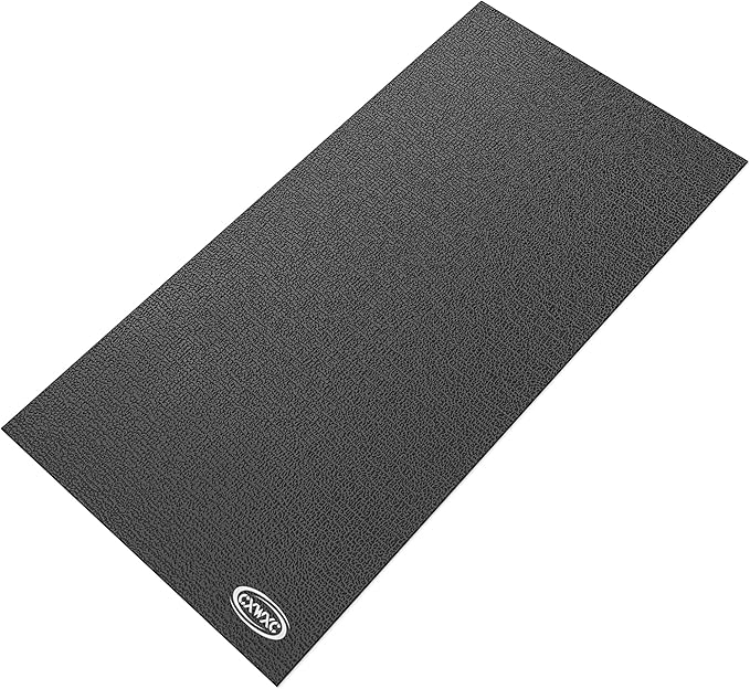 CXWXC Bike Trainer Floor Mat for Indoor Riding - Health & Fitness PVC Foam Exercise Bike Mat - Peloton Exercise Stationary Spin Bike Mat