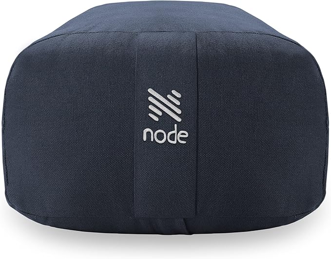 Yoga Meditation Cushion, 25" x 12" Rectangular Bolster with Organic Cotton Cover