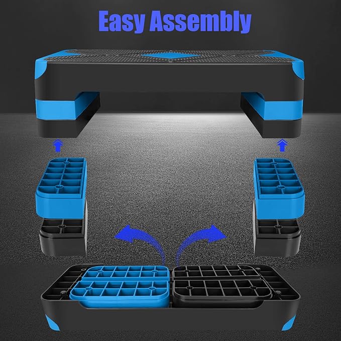 Adjustabl Aerobic Stepper Fitness Step Platform Health Workout for Sports Training