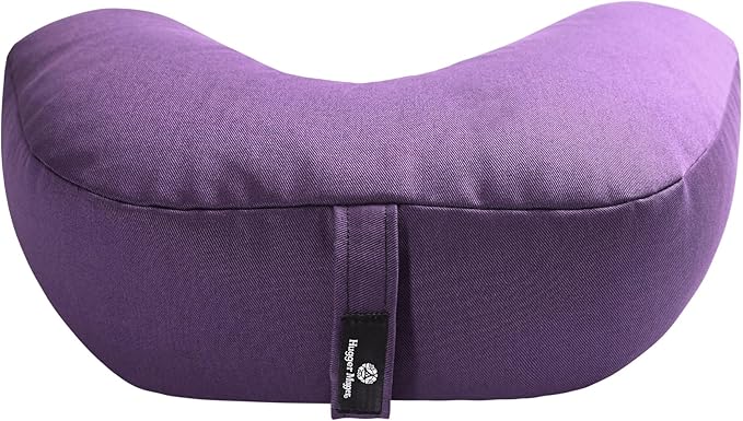 Hugger Mugger V-Shaped Meditation Cushion - Provides Support in Cross-Legged Sitting, Promotes Healthy Posture, Handmade in The USA