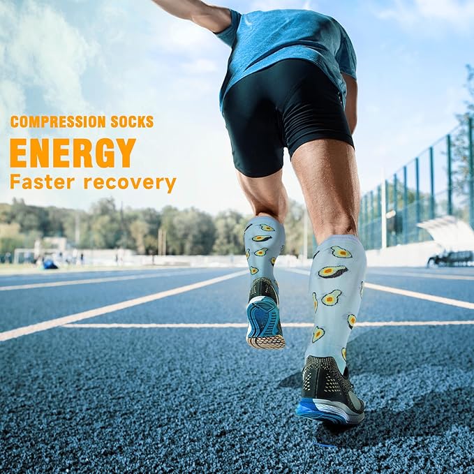 bropite Compression Socks for Women & Men Circulation-Support Knee High Socks 20-30 mmhg-Best for Running,Medical,Nurse,Travel