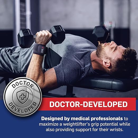 Dr. Arthritis Doctor Developed Wrist Brace, Wrist Wraps for Tendonitis, Hand Support, Ideal for Fitness, Weightlifting