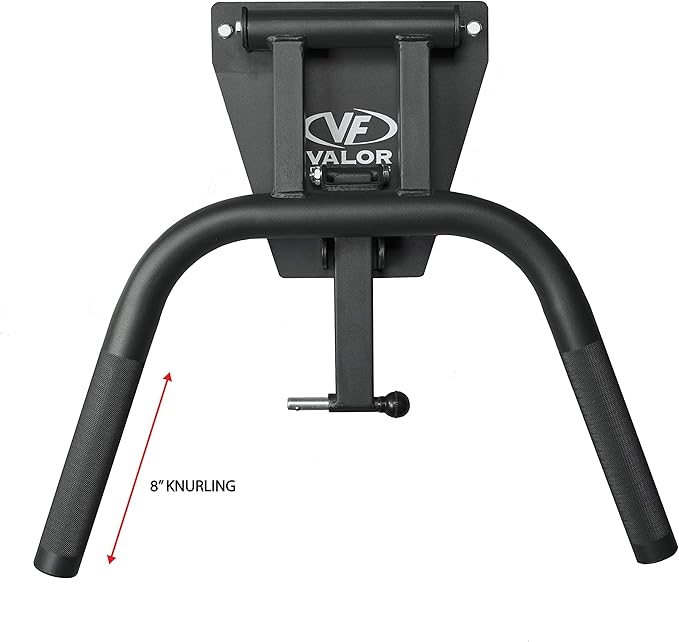 Valor Fitness Wall Mount Dip Station – Heavy-Duty Foldable Triceps Dip Bars with Padded Handles for Home Gym Strength Training Workouts – Supports Up to 400 lbs