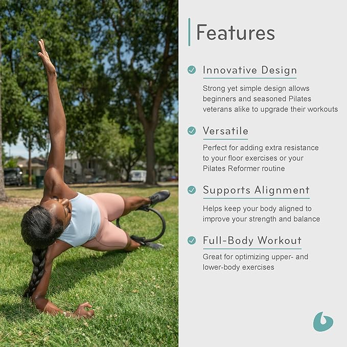 Balanced Body Ultra-Fit Circle Pilates Ring, Body Ring, Great Exercisers for Legs, Fitness Circle, Thigh Exercise, Pilates Circle, Pilate Ring Fitness Equipment for Home or Studio