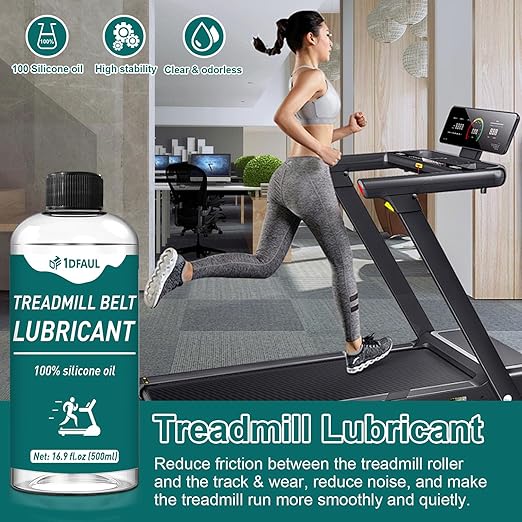 500ml Treadmill Oil Belt Lubricant, Silicone Treadmill Lubricant for Belt High Temperature Resistance, Reduces Friction, Noise & Wear, Suitable for Various Treadmills Models