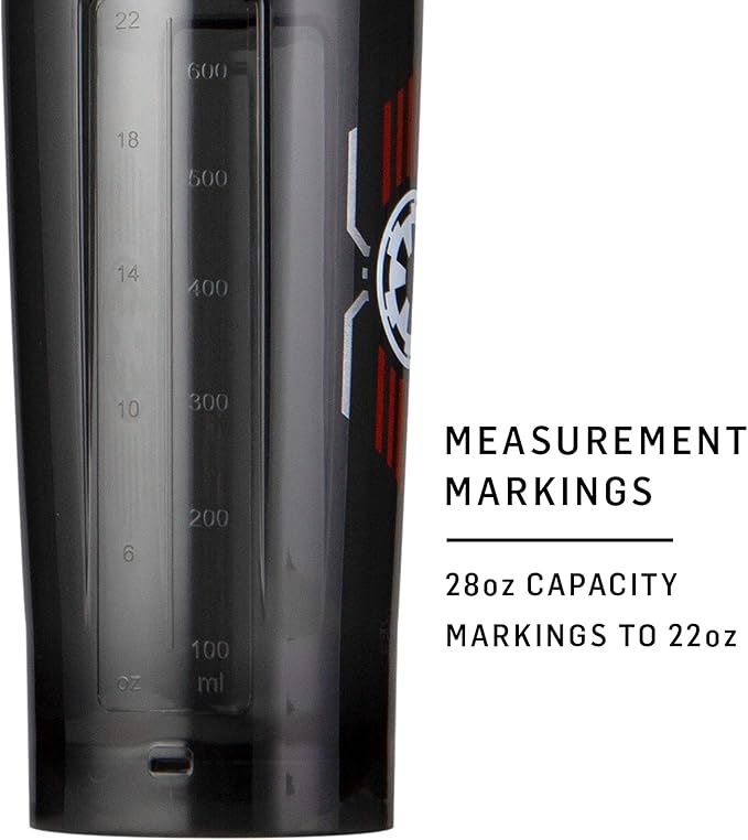 BlenderBottle Star Wars Shaker Bottle Pro Series Perfect for Protein Shakes and Pre Workout, 28-Ounce, Darth Vader Helmet