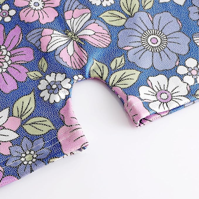 EQSJIU Leotards for Girls Gymnastics Sleeveless Sparkly Toddler Tumbling Outfits Dance Clothes Biketards for Kids 1-10 Years