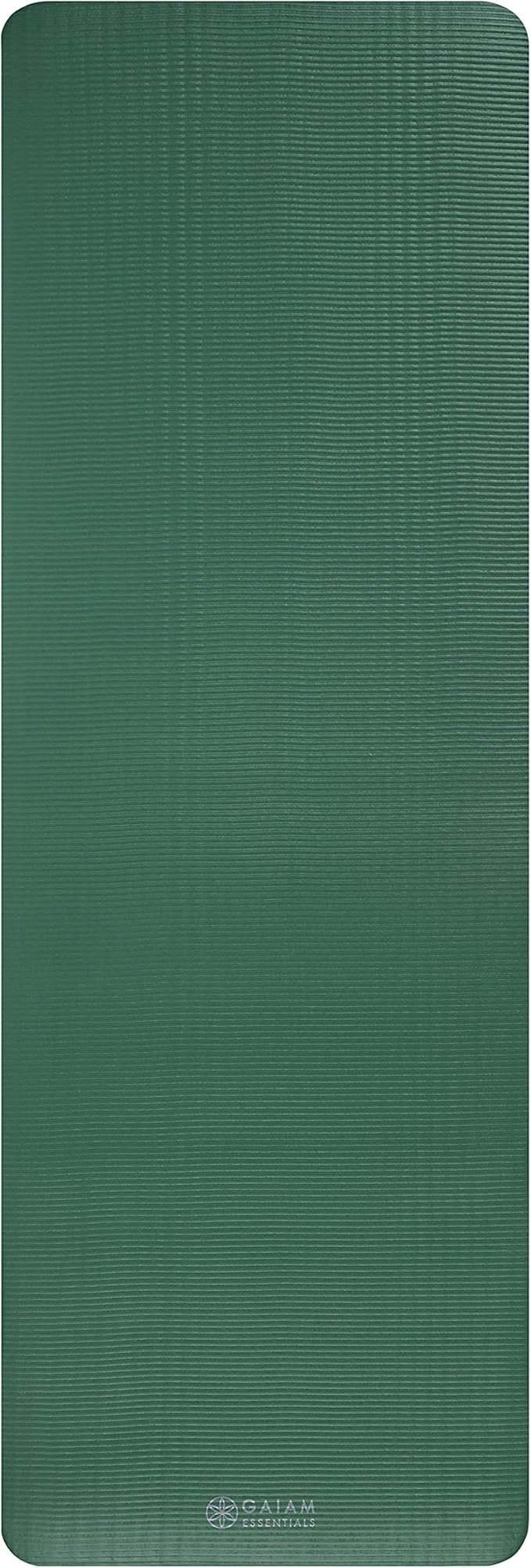 Gaiam Essentials Thick and Thin Yoga Mat Fitness & Exercise Mat with Easy-Cinch Carrier Strap