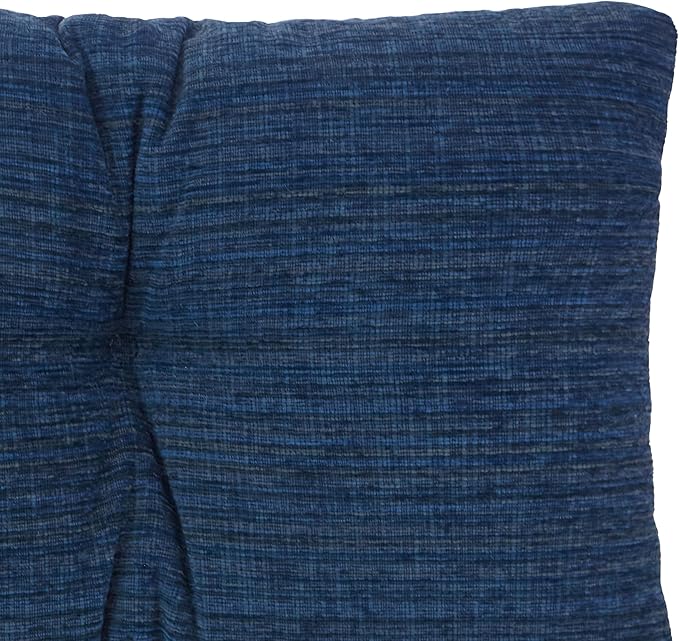 Klear Vu The Gripper Omega Non-Slip Tufted Bench Cushion for Indoor Furniture, Assembled in USA, Entryway Storage, Bay Window, Corner Nook or Piano Seat, 30 Inches, Chenille Saphire