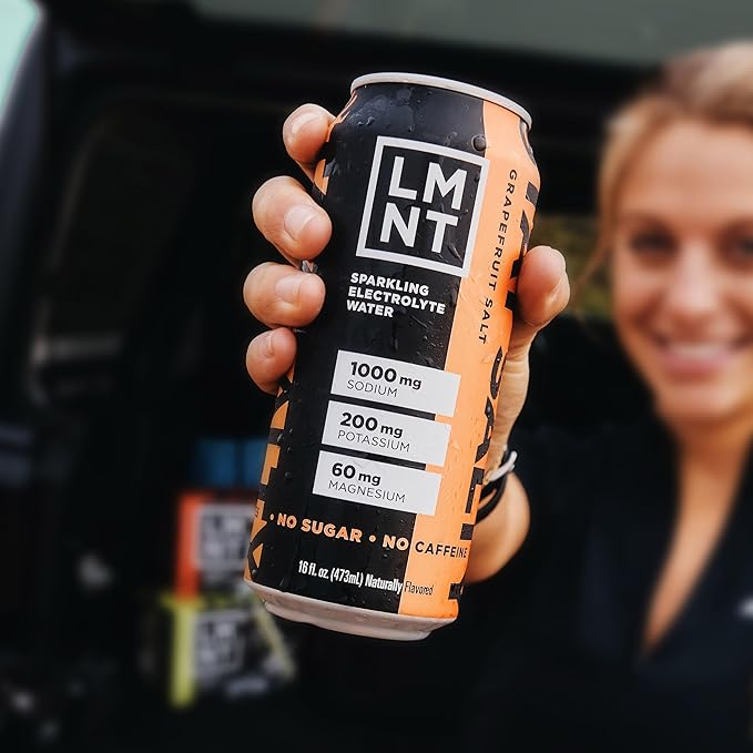 Drink LMNT Sparkling Electrolyte Drink - Grapefruit Salt | 12-Count