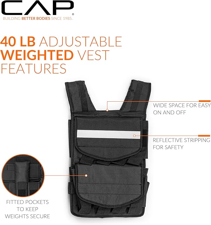 CAP Barbell Adjustable Weighted Vest | Various Sizes