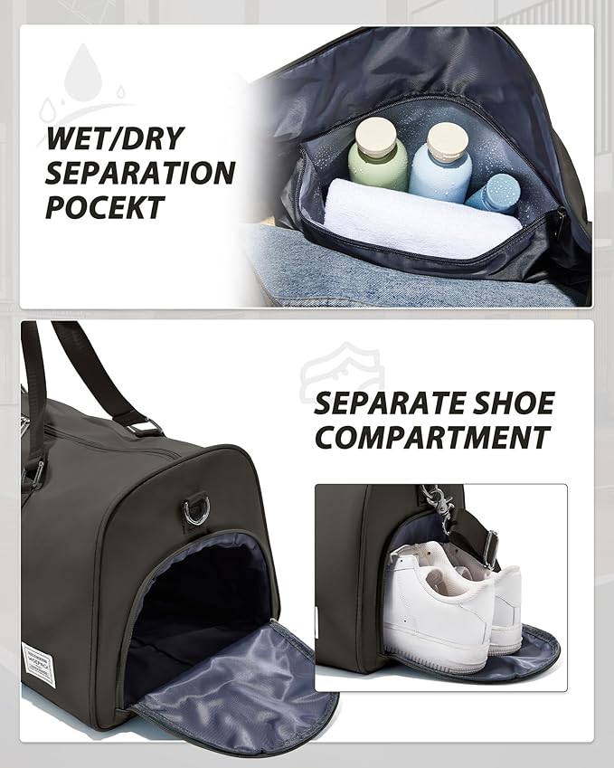 Gym Bag Womens,Travel Duffel Carry on Bag Sport Tote Bag Weekend Overnight Bag