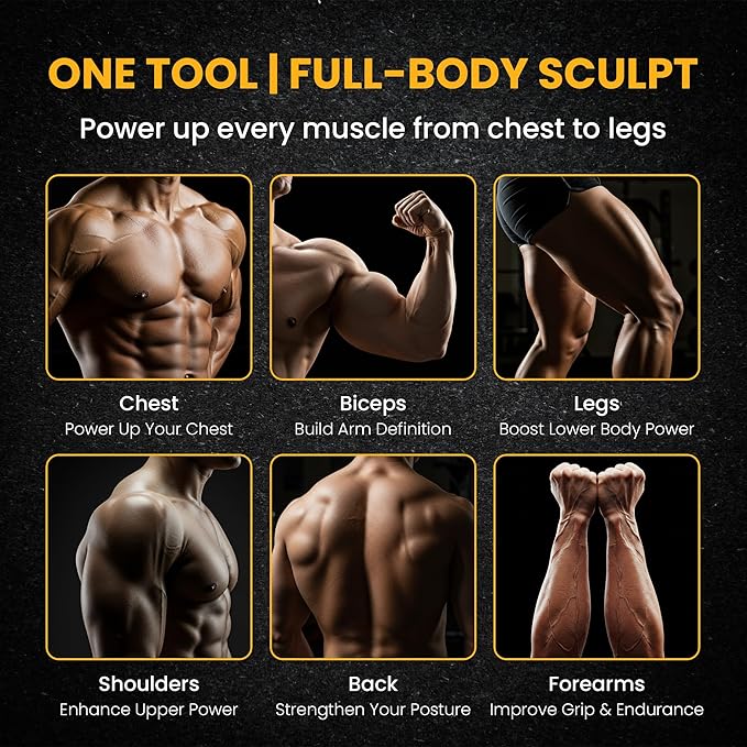 Twister Arm Trainer for Men & Women – 60–90 lbs Resistance with Adjustable Hand Grip Strengthener – Upper Body Workout & Fitness Equipment – Includes Travel Bag