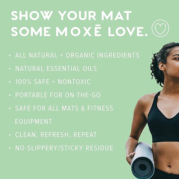 MOXE Yoga Mat Cleaner, 4 Ounces (Lavender Chamomile & Rosemary Lemon, 1 Each)
