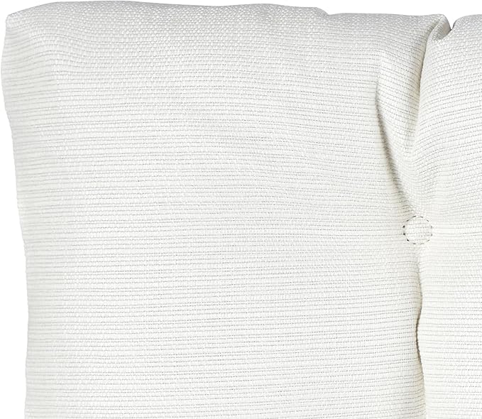 Klear Vu The Gripper Omega Non-Slip Tufted Bench Cushion for Indoor Furniture, Entryway Storage, Bay Window, Corner Nook or Piano Seat, 33 Inches, 01 Ivory