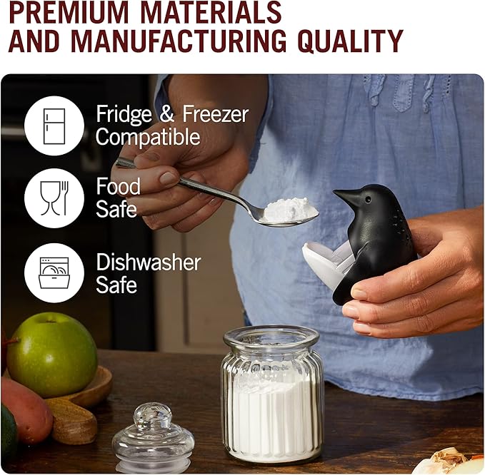 Monkey Business Chill Bill Refrigerator Deodorizer, Pack of 3, Baking Soda Holder for Refrigerator, Cute Fridge Deodorizer, Fun Kitchen Gadgets, Baking-Soda Fridge Smell Remover