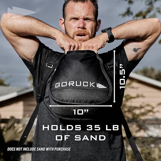 GORUCK Sand Kettlebells Weight for Fitness & Body Workout for Men & Women - for Weightlifting, Dumbbell & Yoga - for Home & Gym Training