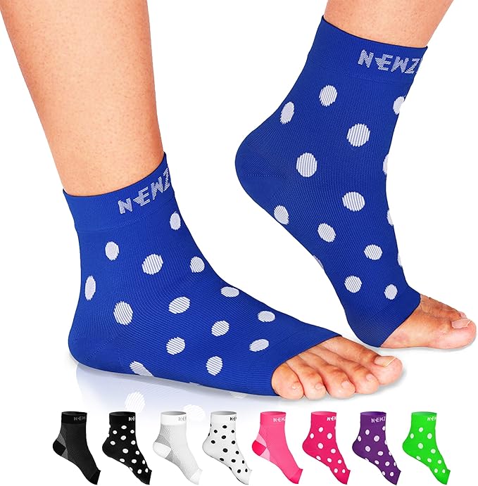 NEWZILL Plantar Fasciitis Socks with Arch Support, BEST 24/7 Foot Care Compression Sleeve, Eases Swelling & Heel Spurs, Ankle Brace Support, Increases Circulation, Relieve Pain Fast