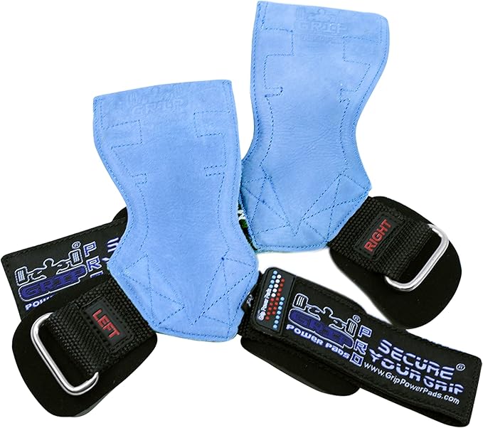 Lifting Grips PRO Weight Gloves Heavy Duty Barbell Gymnastics Straps Alternative to Power Hooks Deadlifts Adjustable Neoprene Padded Wrist Wrap