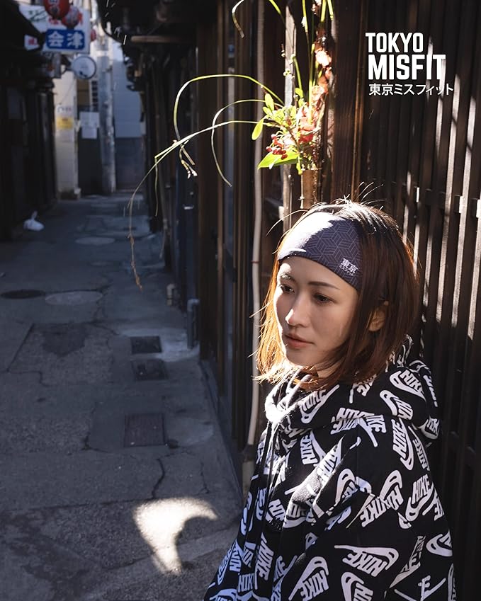 Tokyo Misfit - Japanese Headbands for Men & Women, Sweat Band, Workout, Yoga, Fashion, Running, Sports, Basketball, Bandana