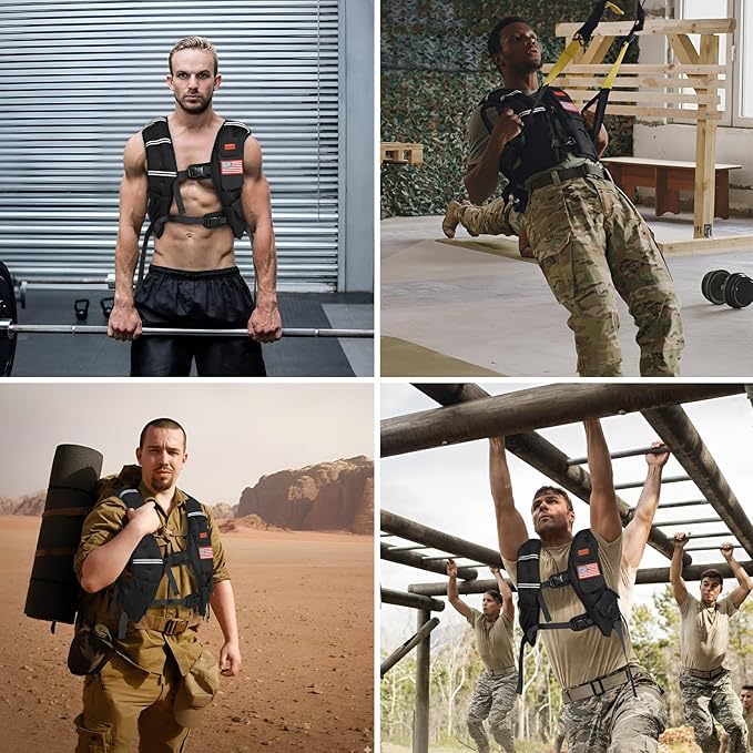 Weighted Vest for Woman and Men, 8lbs/12lbs/16lbs/20lbs/30lbs/40lbs Odorless Adjustable Straps Size Walking Vest,Running Vest with Underarm Buckle, Breathable Mesh Shoulder Pain Relief, Strength Training HIIT